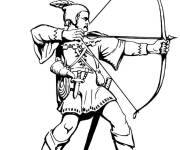 Coloriage Statue de Robin des Bois