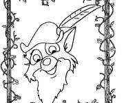 Coloriage T&ecirc;te de Robin des Bois