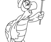 Coloriage et dessins gratuit Tortue Tobie de Robin des Bois à imprimer