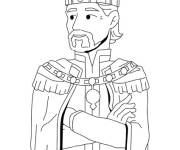 Coloriage Illustration du roi