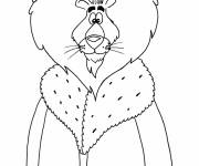 Coloriage et dessins gratuit Le lion roi à imprimer
