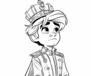 Coloriage Le petit roi adorable