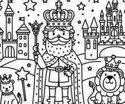 Coloriage Le roi du royaume magique