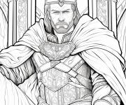 Coloriage Le roi du royaume pour adulte
