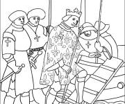 Coloriage Le roi Louis IX de France