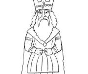 Coloriage Le roi Nebucadnetsar