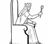 Coloriage et dessins gratuit Le roi qui reigne le royaume à imprimer