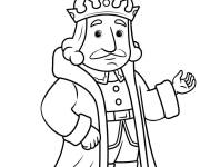 Coloriage Le roi sage de s&eacute;rie anim&eacute;