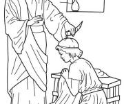Coloriage Le roi Sa&uuml;l