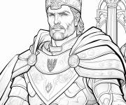 Coloriage Mod&egrave;le d'un roi europ&eacute;en