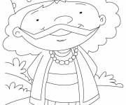 Coloriage Petit roi mignon