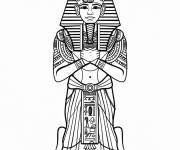 Coloriage Pharaon, roi d'&Eacute;gypte
