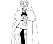 Coloriage et dessins gratuit Portrait du roi corps entier à imprimer