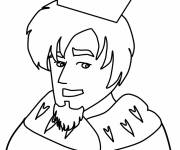 Coloriage et dessins gratuit Roi arthur facule au crayon à imprimer
