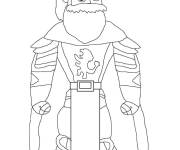 Coloriage Roi corps entier facile