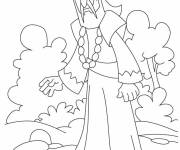 Coloriage Roi dans le village