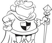 Coloriage Roi de cartoon