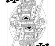 Coloriage Roi de pique