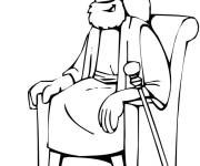 Coloriage Roi drole