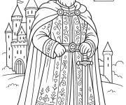 Coloriage Roi en maternelle