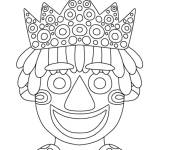 Coloriage Roi festif
