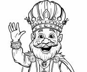 Coloriage Roi festif pour enfants
