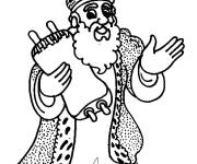 Coloriage Roi h&eacute;breu