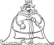 Coloriage Roi obese