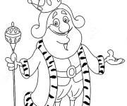 Coloriage Roi rigolo