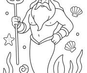 Coloriage Roi Triton