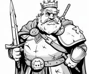 Coloriage Un gros roi