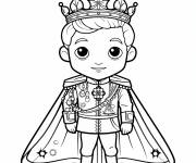 Coloriage Un petit roi mignon