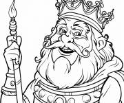 Coloriage Un roi amical