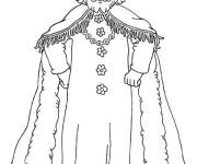 Coloriage Un roi clipart