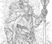Coloriage Un roi de conte de f&eacute;es d&eacute;taill&eacute;