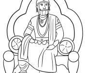 Coloriage Un roi indien