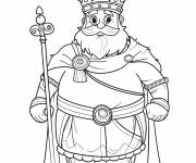 Coloriage Un roi obese