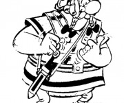 Coloriage Soldat astérix enfant