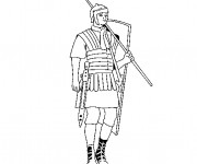 Coloriage Soldat romain en ligne