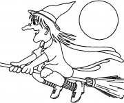 Coloriage Image de sorci&egrave;re