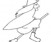 Coloriage Sorci&egrave;re Befana