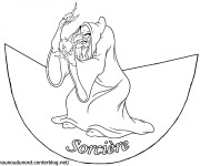 Coloriage Sorcière Blanche Neige dessin