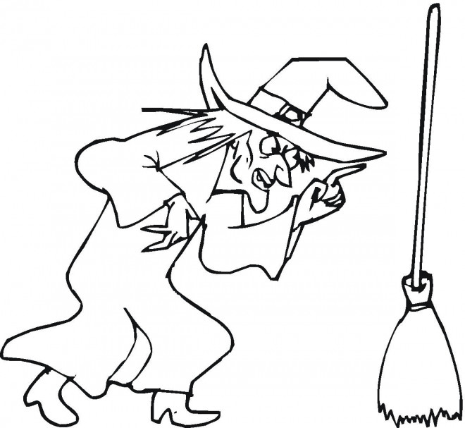Coloriage Sorciere Et Balai Magique Couleur Coloriage Sorciere Et Balai Magique Couleur