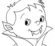 Coloriage B&eacute;b&eacute; Vampire