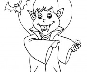 Coloriage et dessins gratuit Dessin de Vampire à imprimer