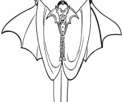 Coloriage et dessins gratuit Dessin de Vampire couleur à imprimer