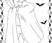 Coloriage Dessin sur Halloween