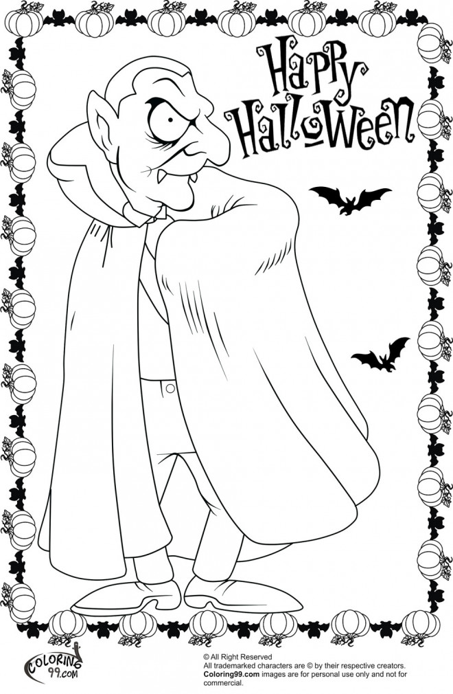 Coloriage et dessins gratuits Dessin sur Halloween à imprimer