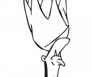 Coloriage Vampire dormant comme chauve souris