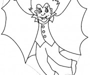 Coloriage Vampire fait peur